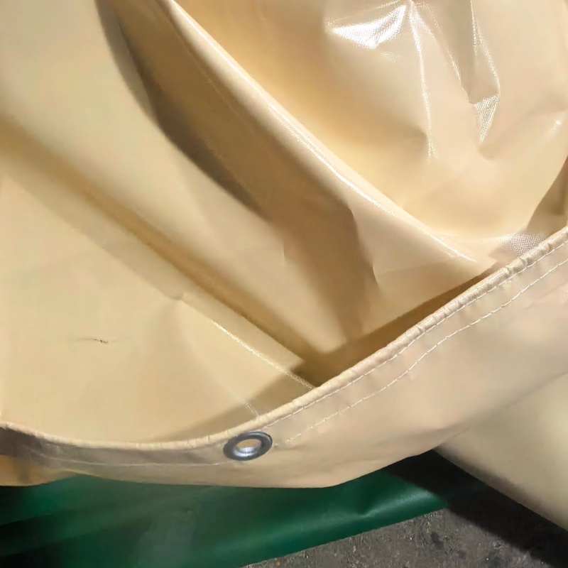 Tarpaulin PVC uiscedhíonach saincheaptha beige