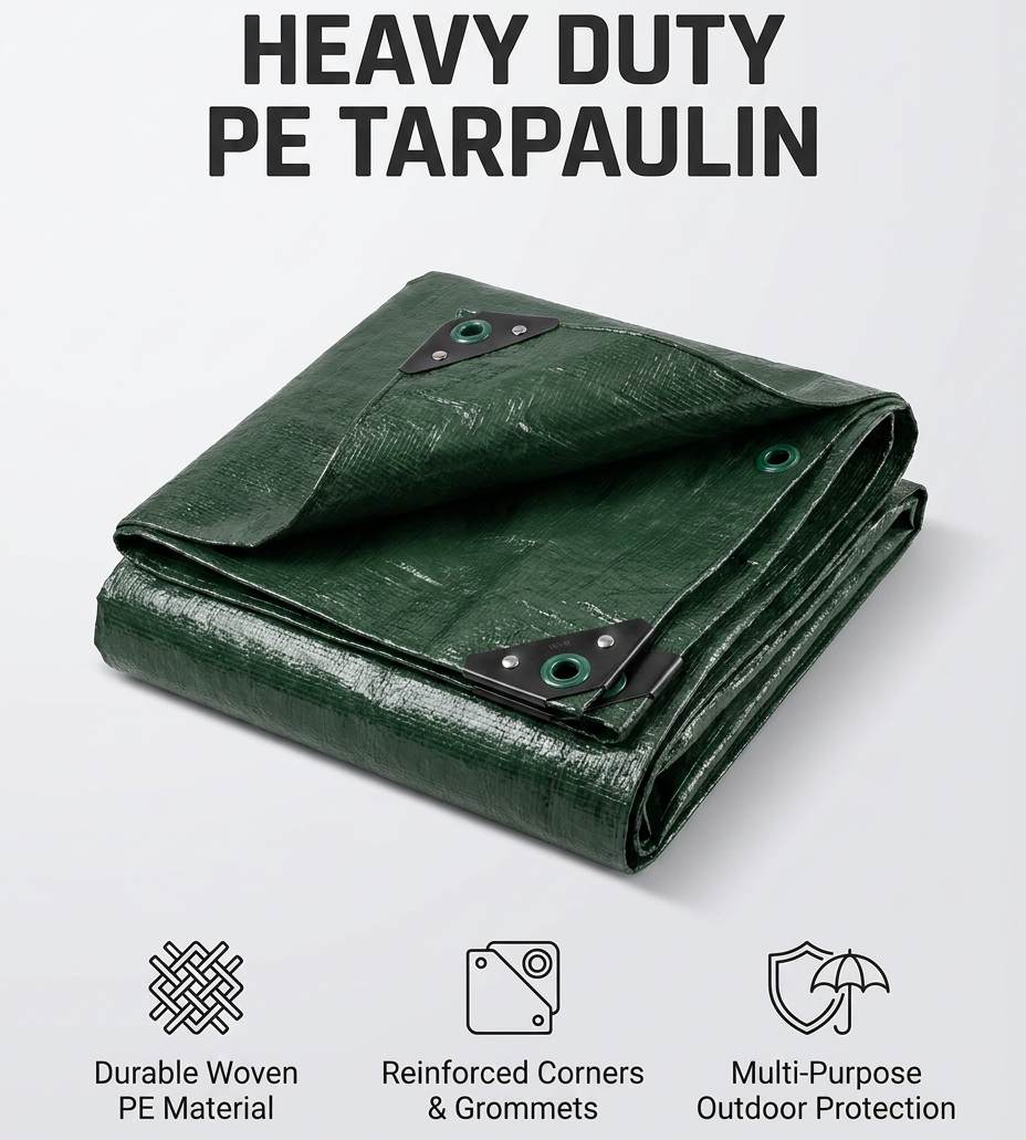 Tarpaulin Corpoideachais Ilchuspóireach Dualgas Trom Uiscedhíonach Windproof Frithsheasmhach in aghaidh UV